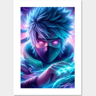 Neon of kakashi hatake Posters and Art